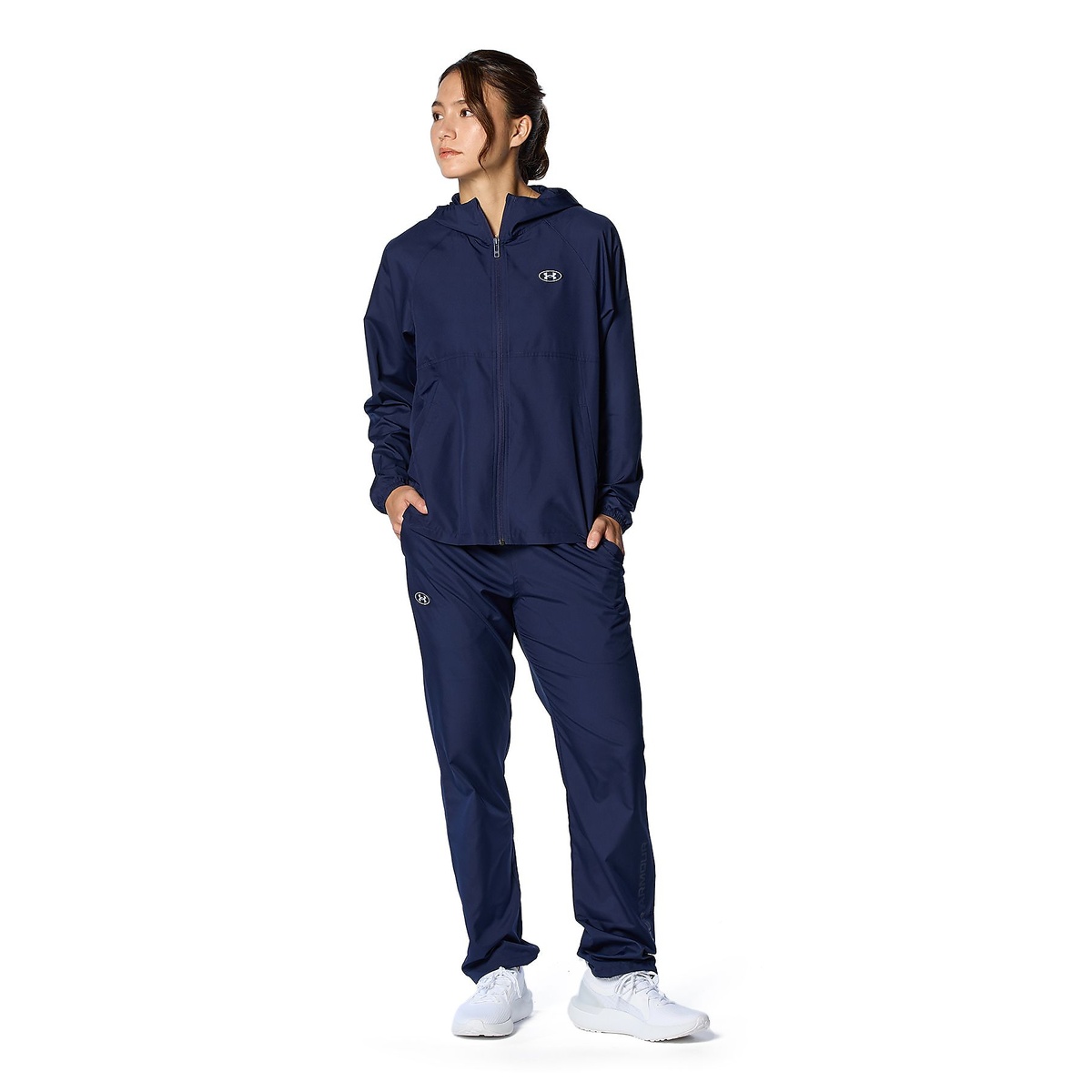 UA WORDMARK WOVEN FULL ZIP HOODIE