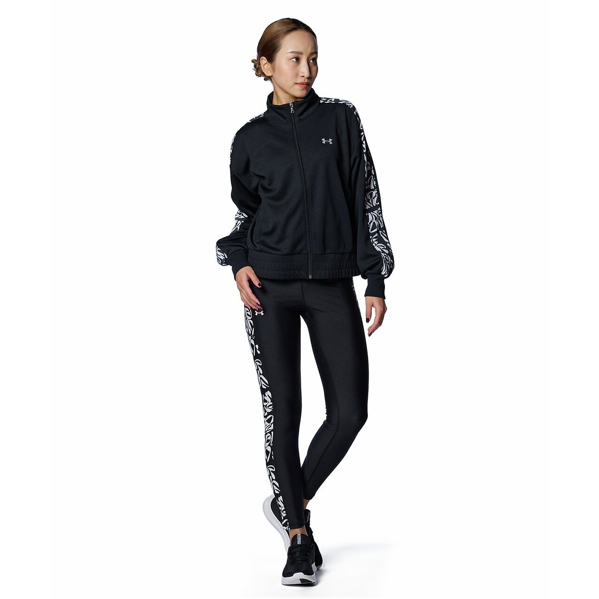 UA TRACK JERSEY WOVEN FULL ZIP HOODIE