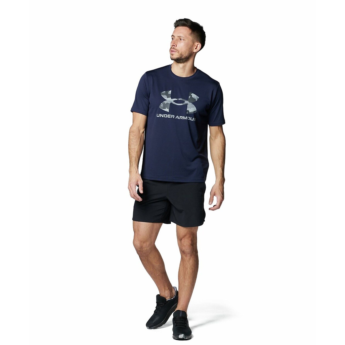 UA TECH CAMO BIG LOGO SHORT SLEEVE T-SHIRT