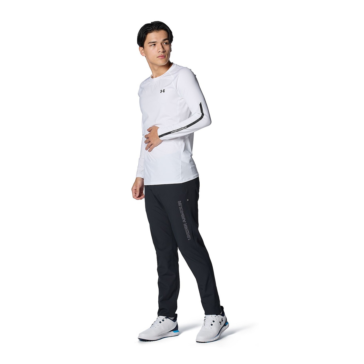 UA HG Fitted LS Crew NV