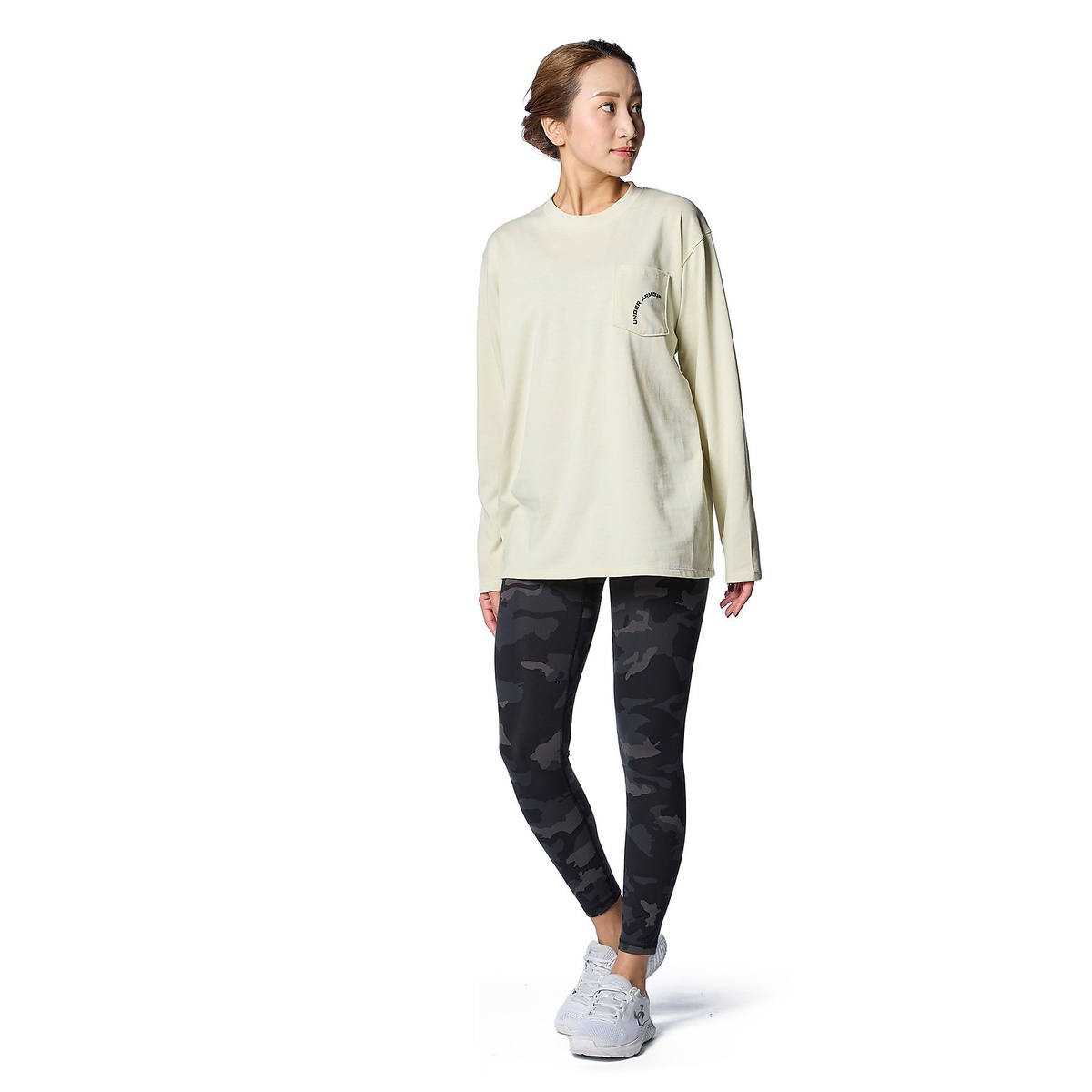 UA HW OVERSIZE GRAPHIC LONG SLEEVE T-SHIRT