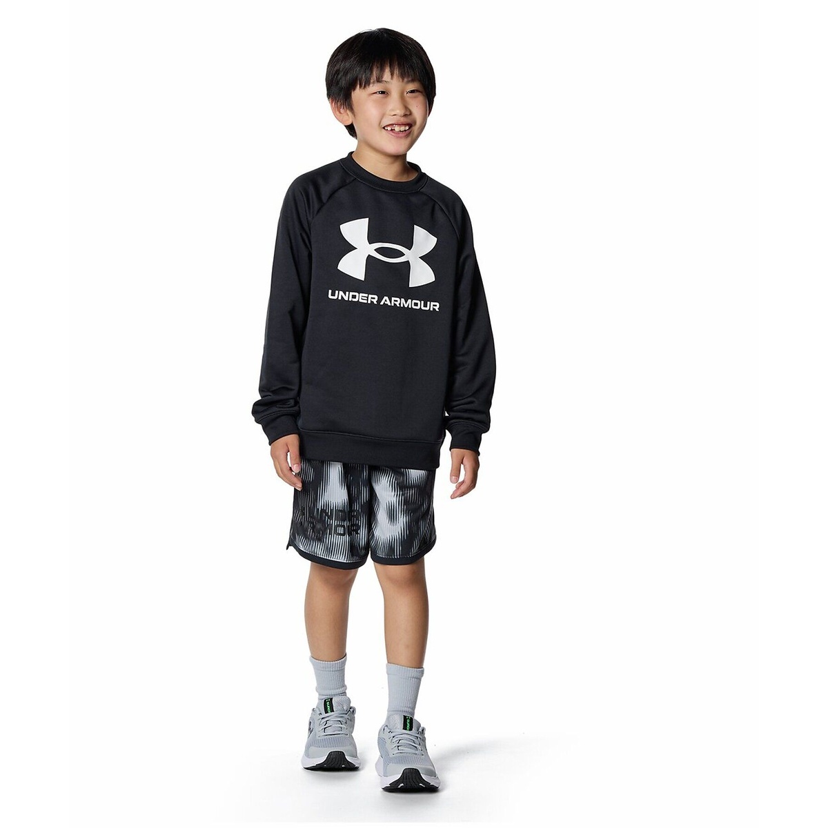 UA TECH TERRY LOGO CREW