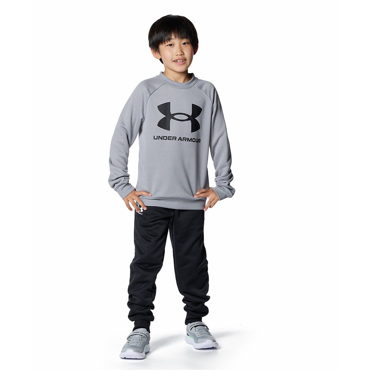 UA TECH TERRY LOGO CREW