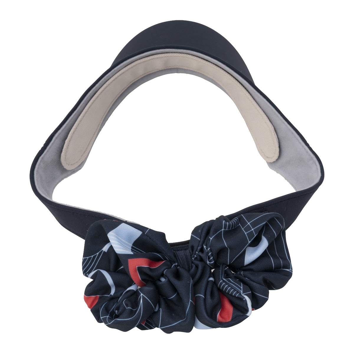 シュシュ付きサンバイザー(庇9cmモデル)