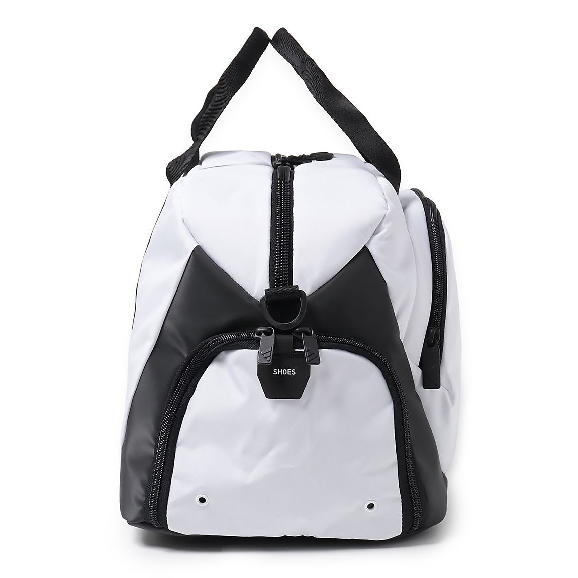 シューズポケット付き ボールドロゴダッフルバッグ