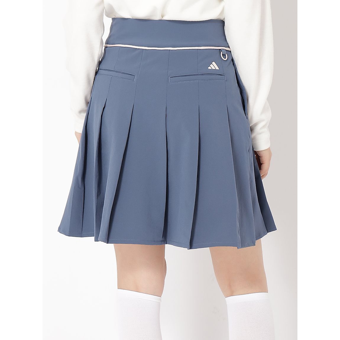 4wayストレッチ プリーツロングスカート