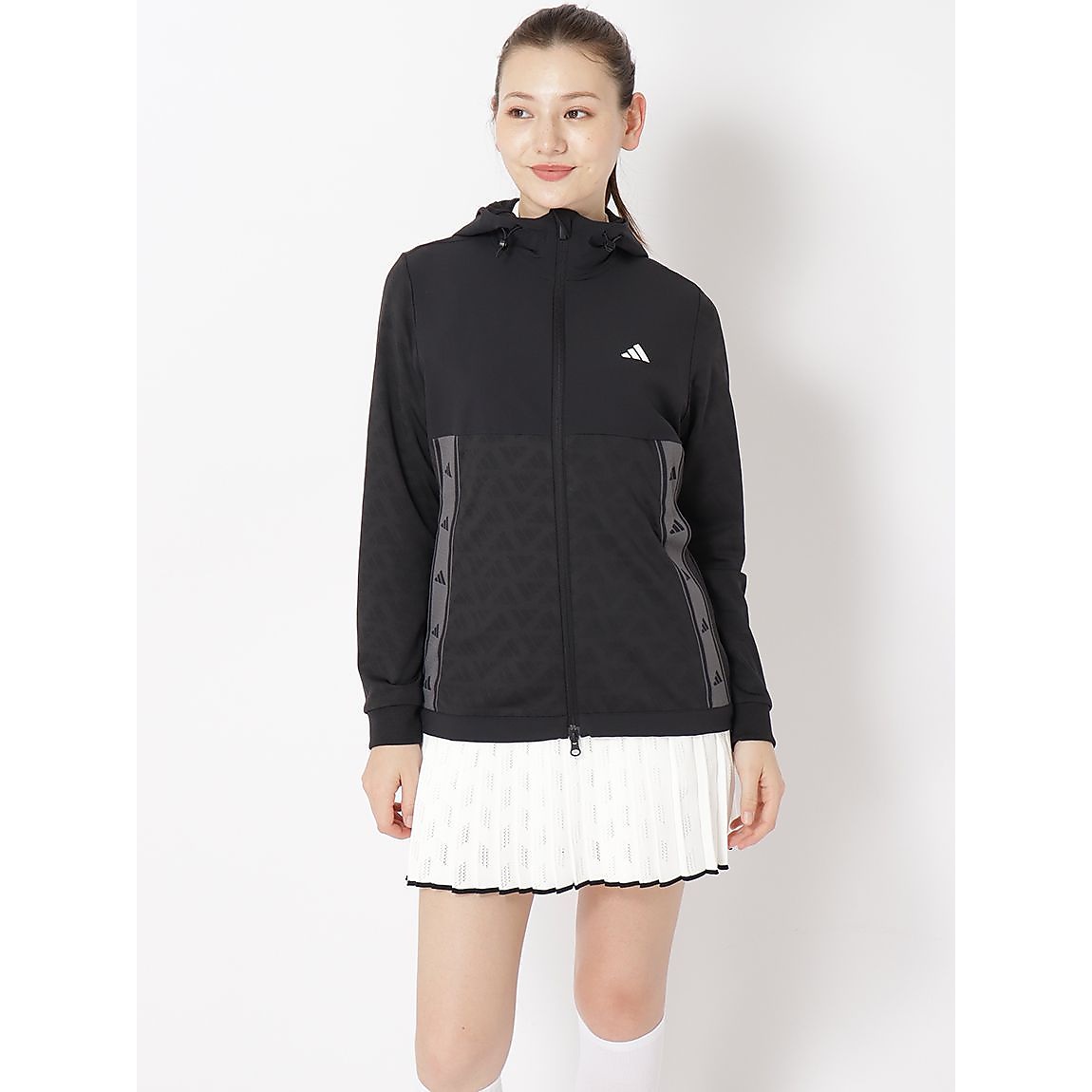 ファブリックミックスストレッチ フーディー