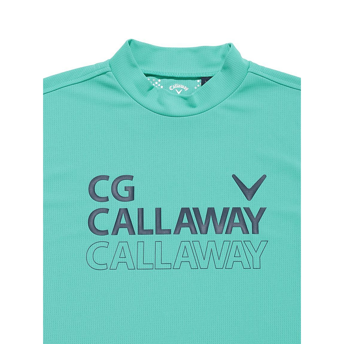 半袖モックネックシャツ