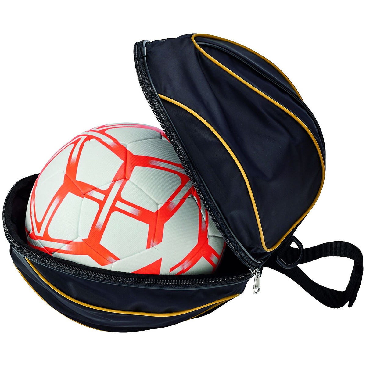 ボールバッグ 1コイレ (サッカーヨウ) ブラック×ゴールド