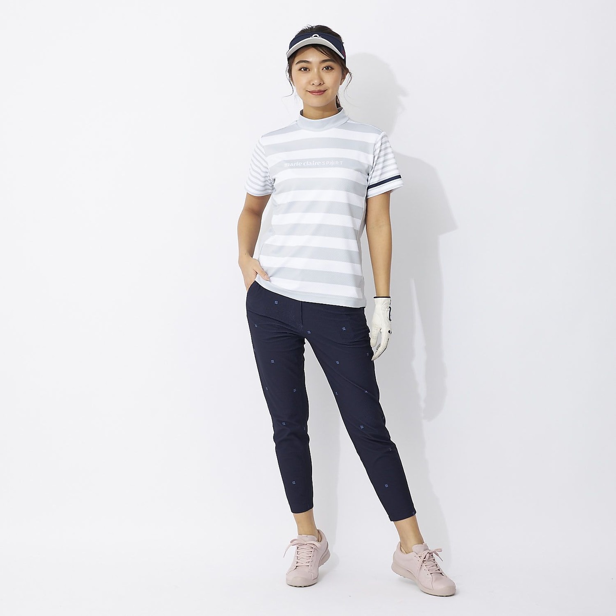 マリ.クレールハンソデ シャツ ガラ