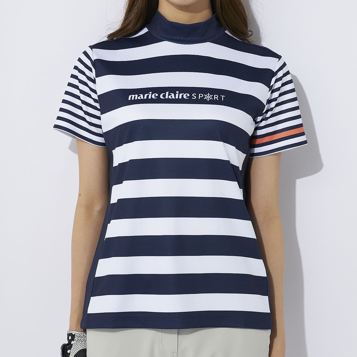 マリ.クレールハンソデ シャツ ガラ