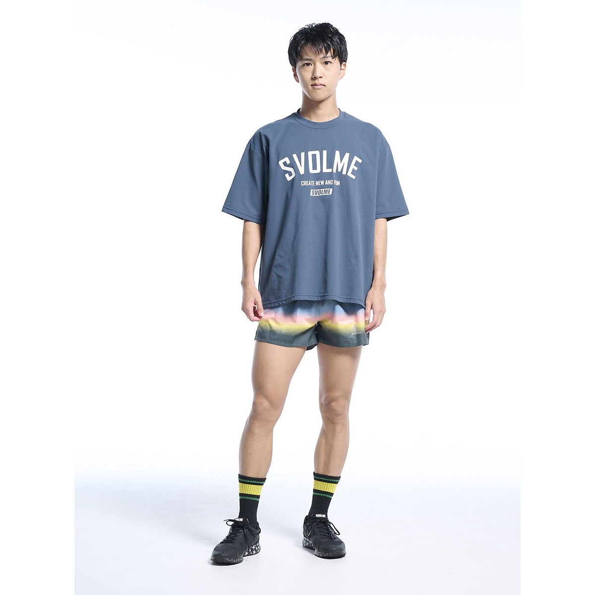 ロゴドットメッシュランシャツ