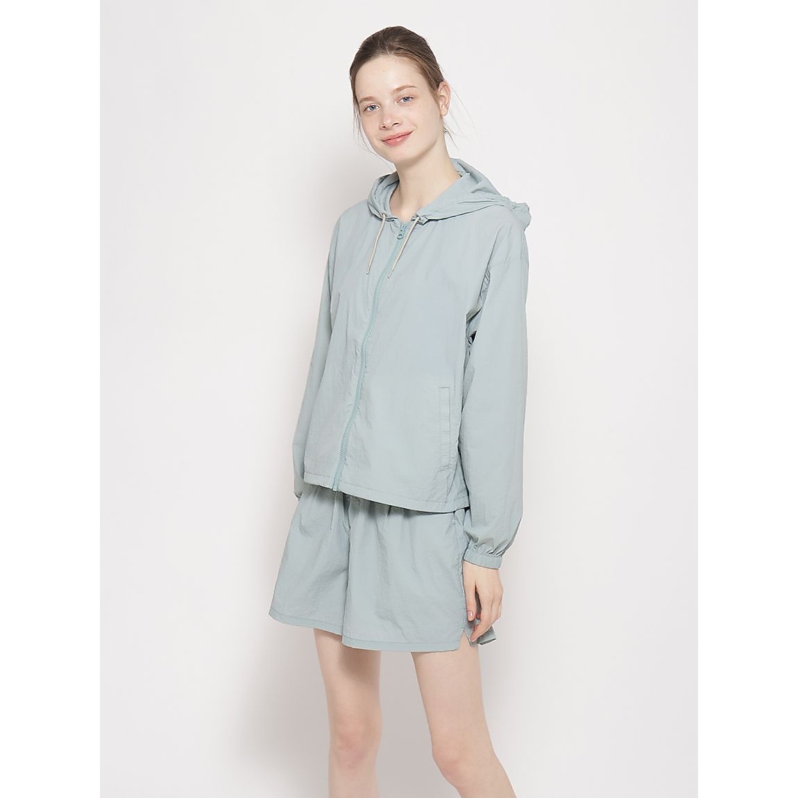 ナイロンワッシャー フーディジャケット LADIES