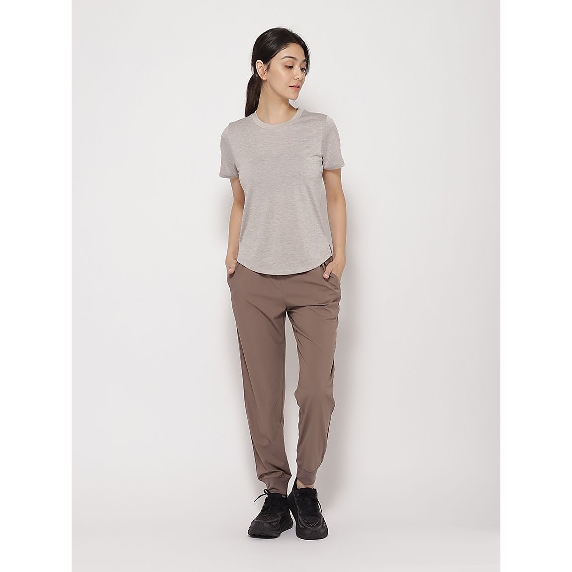 カチオン杢天竺 レギュラー半袖Tシャツ LADIES