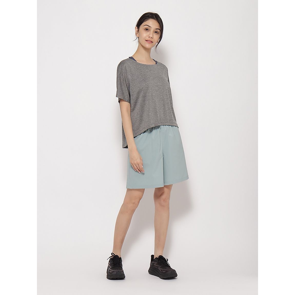 カチオン杢天竺 ドルマンTシャツ LADIES