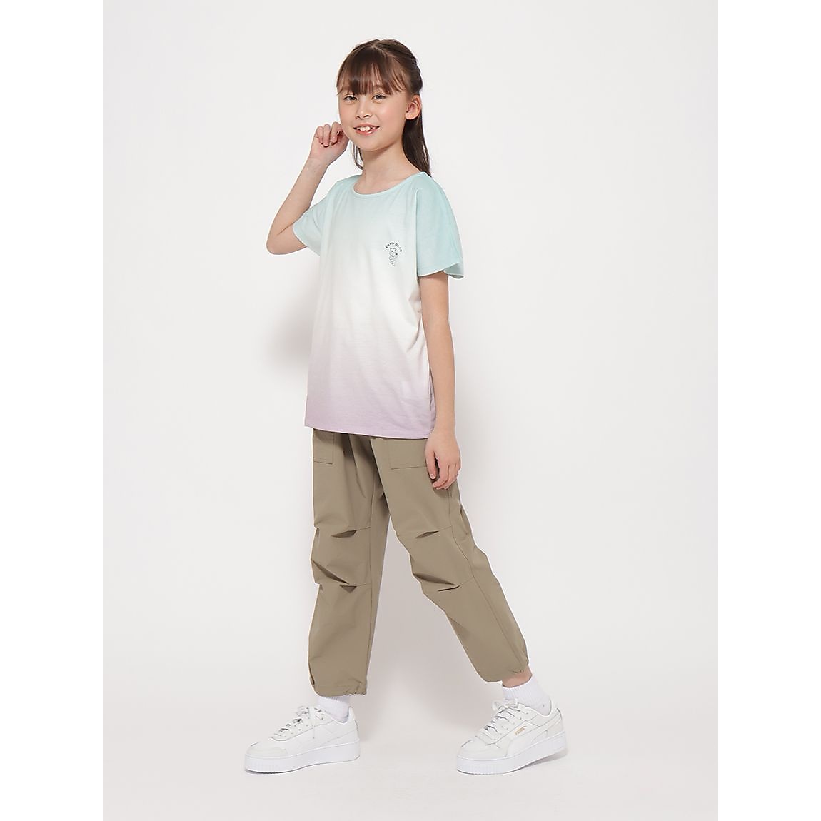 「Berry Bear」シリーズ グラデーションTシャツ GIRLS
