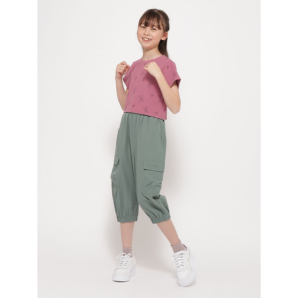 「Berry Bear」シリーズ クロップトTシャツ GIRLS