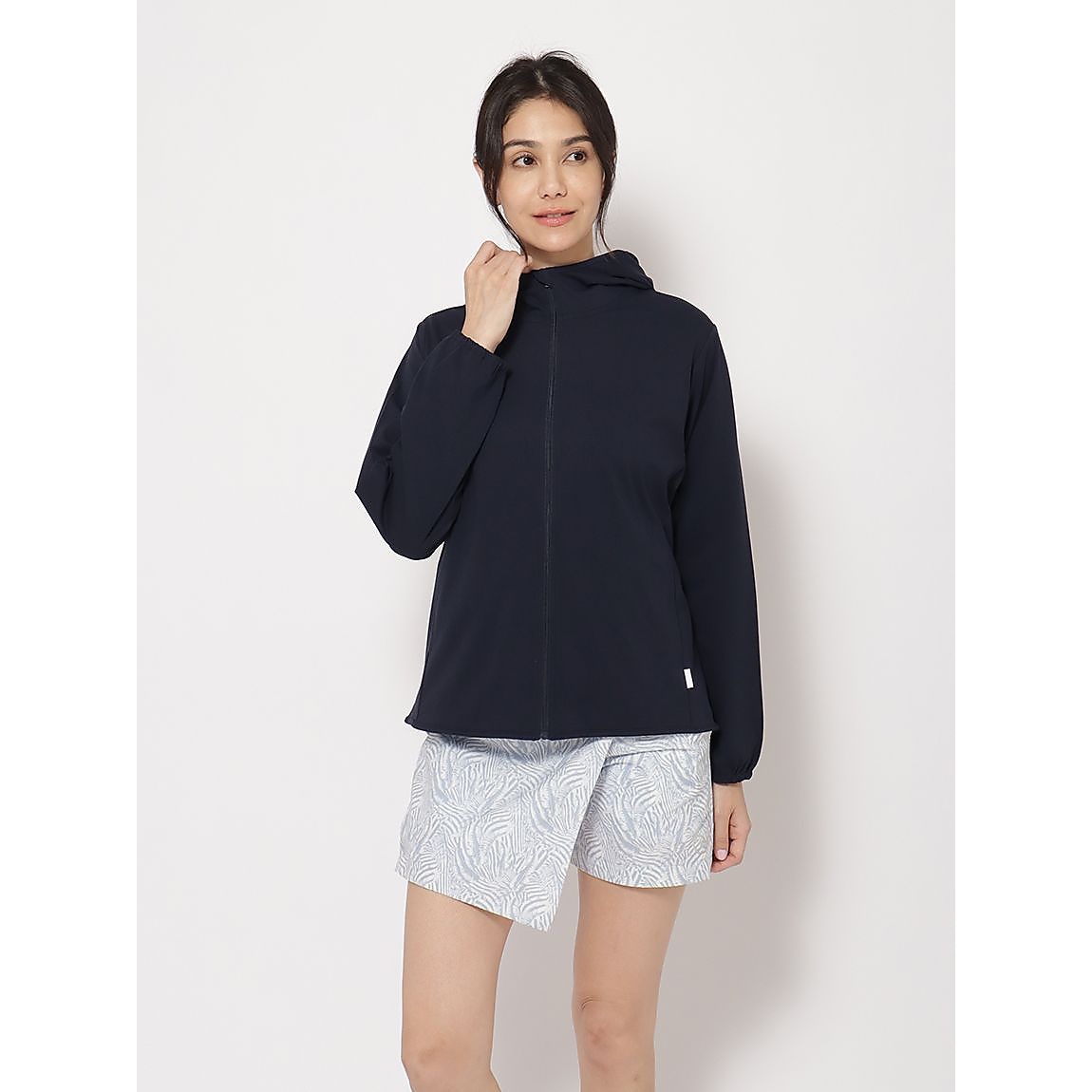 コットンタッチ天竺 for GOLF ジップフーディ LADIES