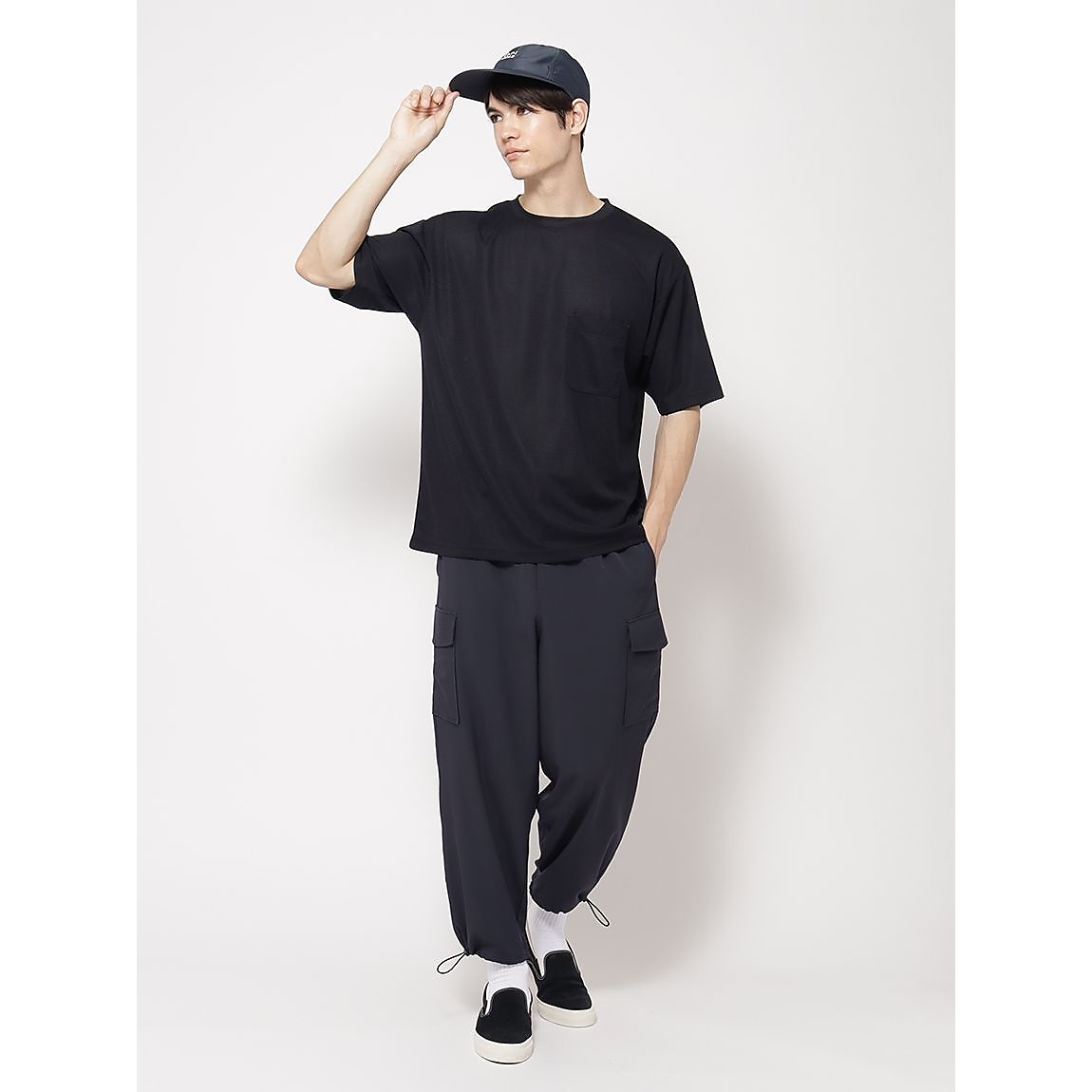 軽量ワッフルジャージ オーバーサイズTシャツ MENS