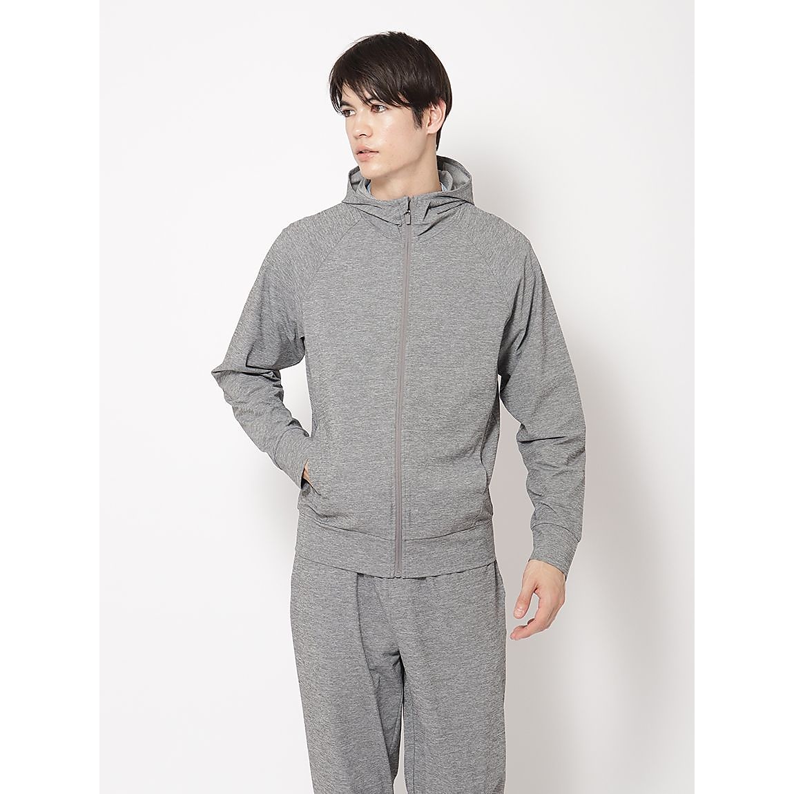 MF5クールジャージ ジップフーディ MENS