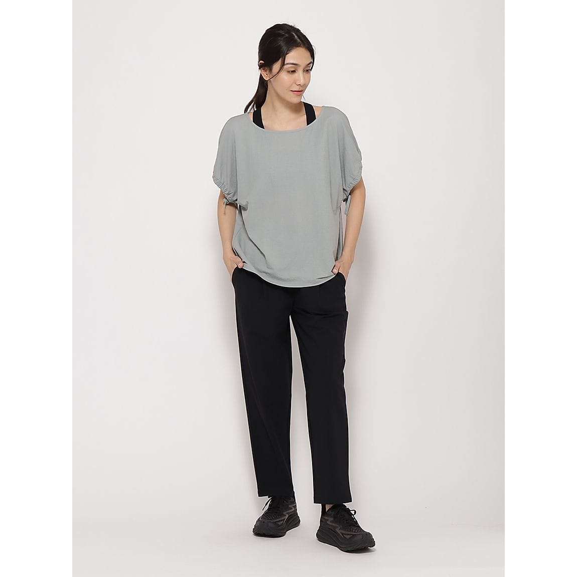 リネンライクジャージ フレンチスリーブTシャツ LADIES