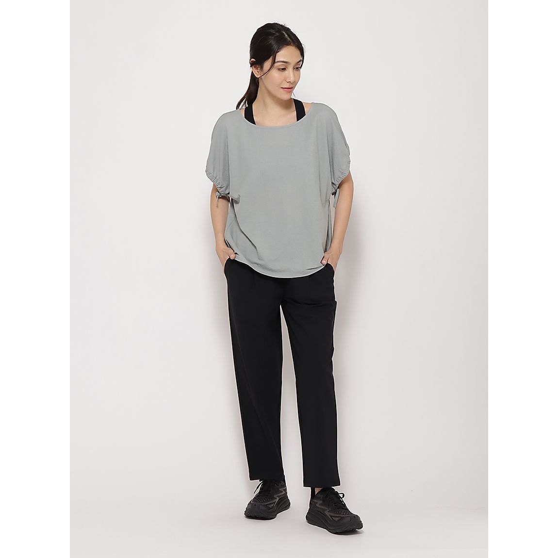 リネンライクジャージ フレンチスリーブTシャツ LADIES