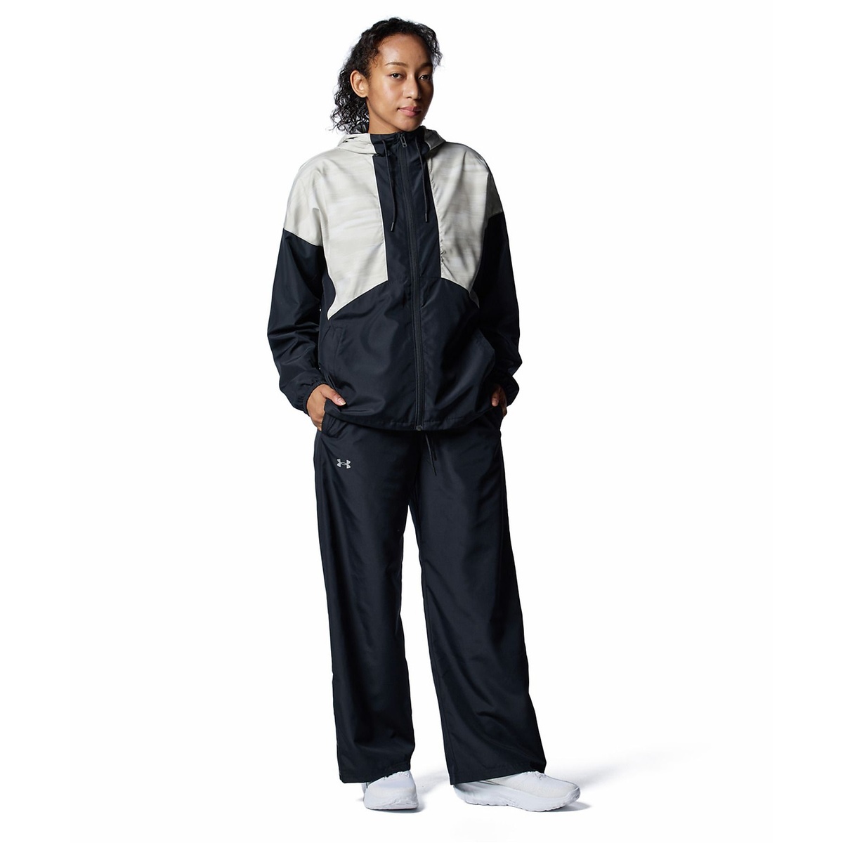 F24 UA MESH WOVEN FZ HOODIE