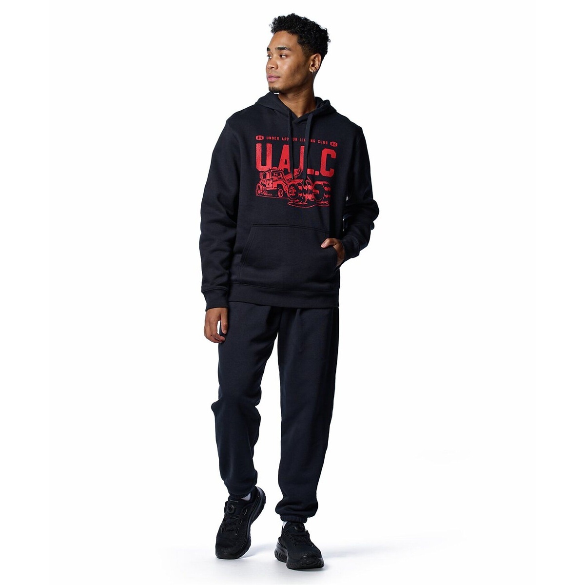UA RIVAL FLEECE BL PRINTED