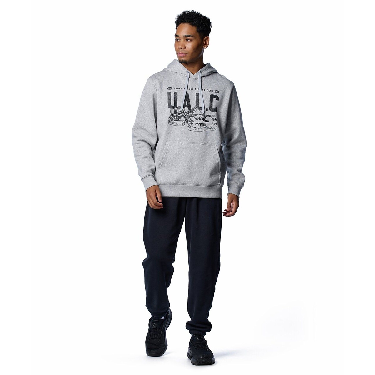 UA RIVAL FLEECE BL PRINTED