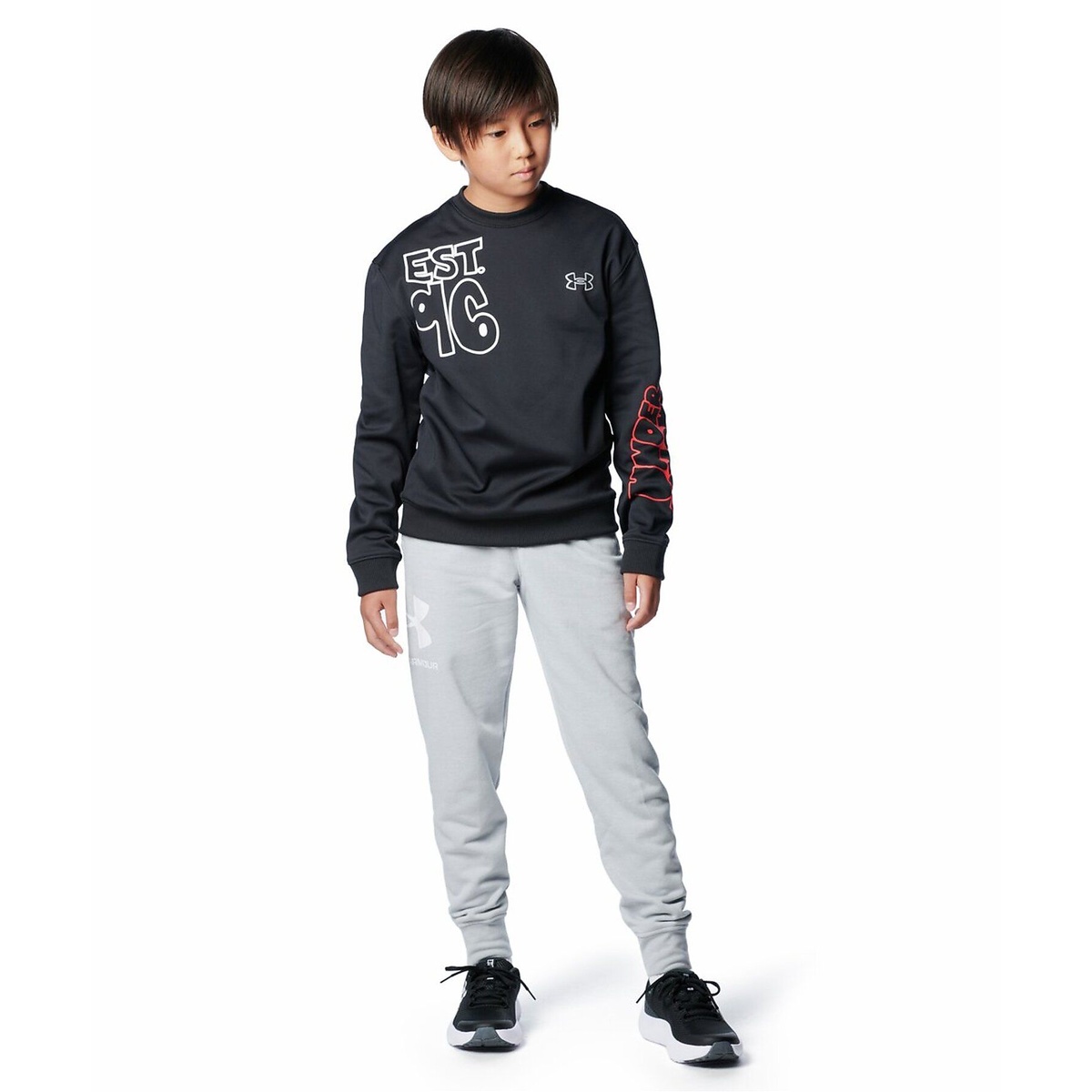 UA ARMOUR FLEECE GRAPHIC CREW