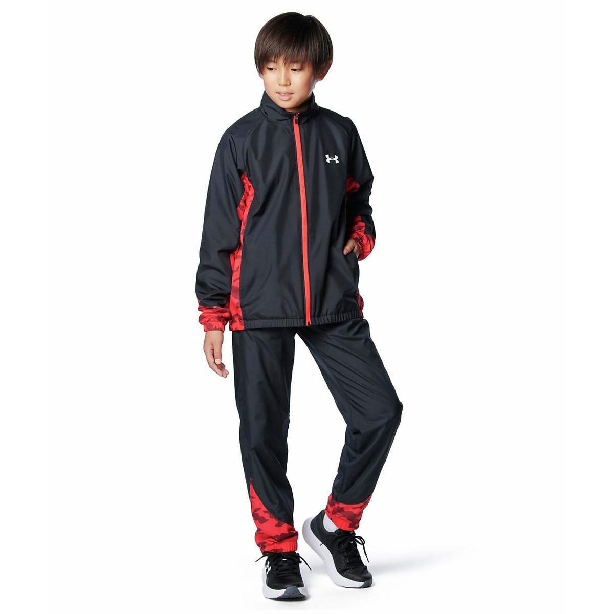 UA TRICOT LINED PRINT WOVEN PANTS