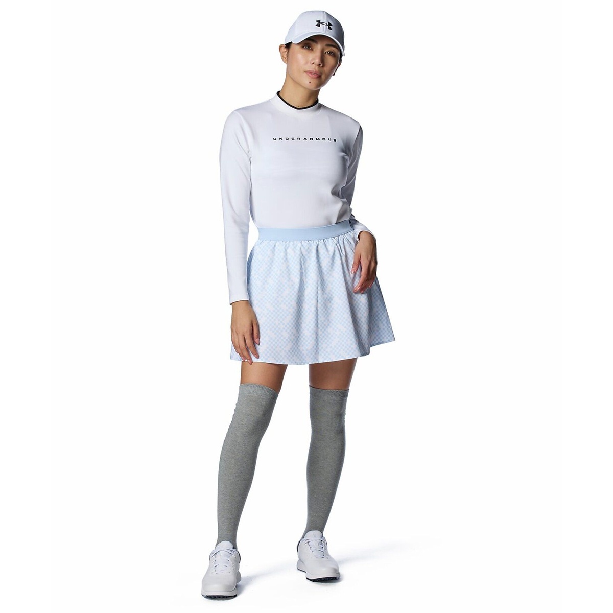 UA W Armour Knit LS Mock