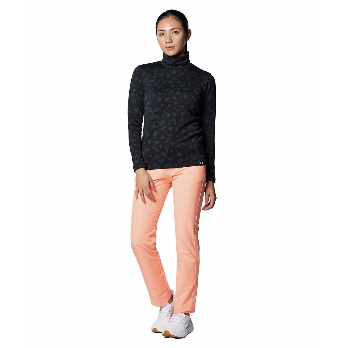 UA W CG Armour Knit LS Mock