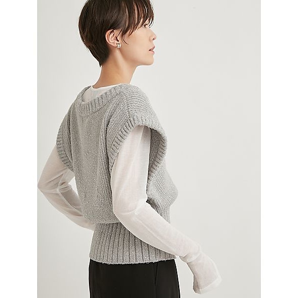 強撚天竺クルーネックカットソー