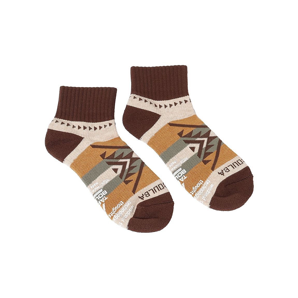 ネイティブ柄ローゲージショートソックス