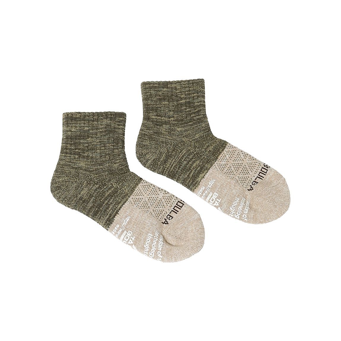 レディース 2面切替ローゲージショートソックス