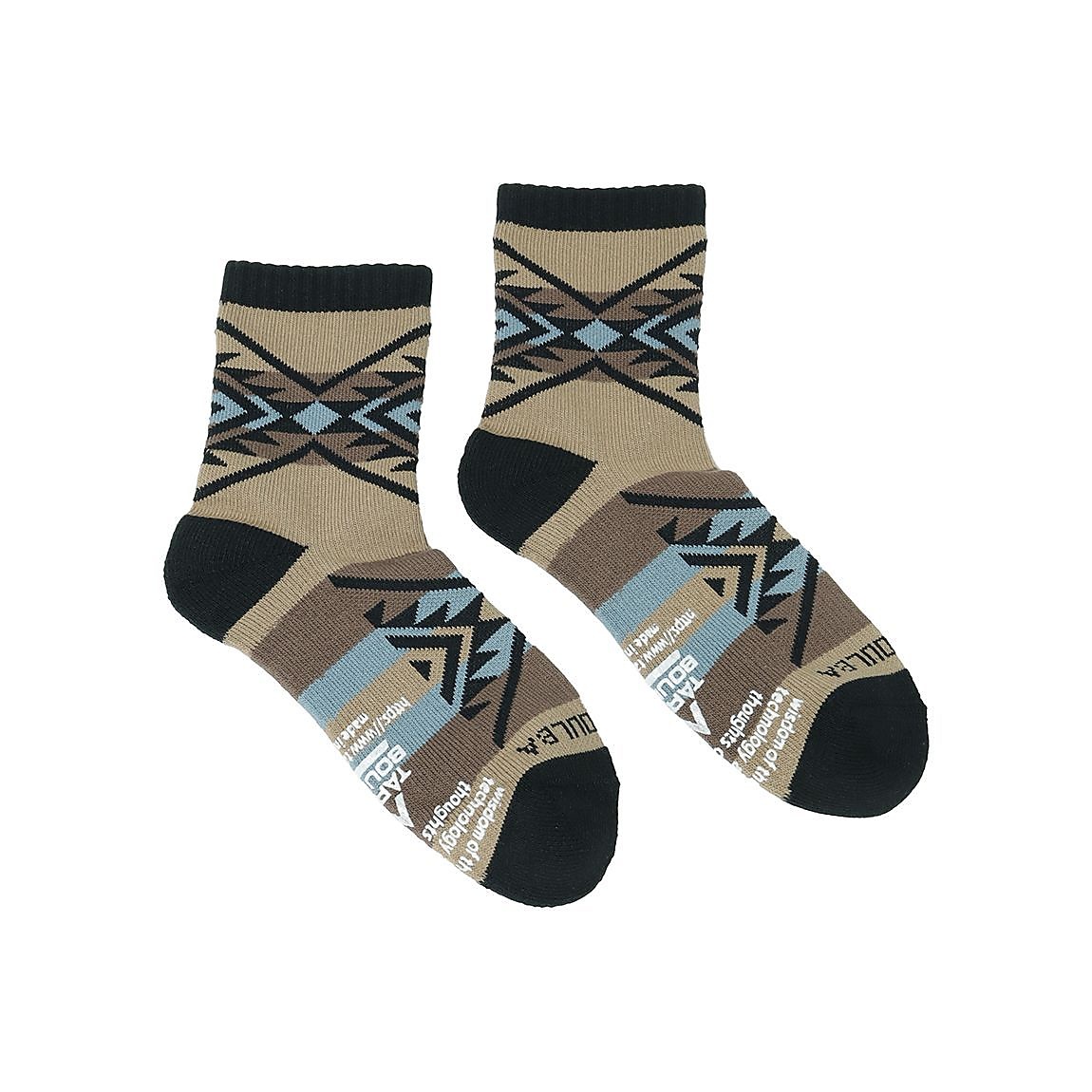 ネイティブ柄ローゲージミドルソックス