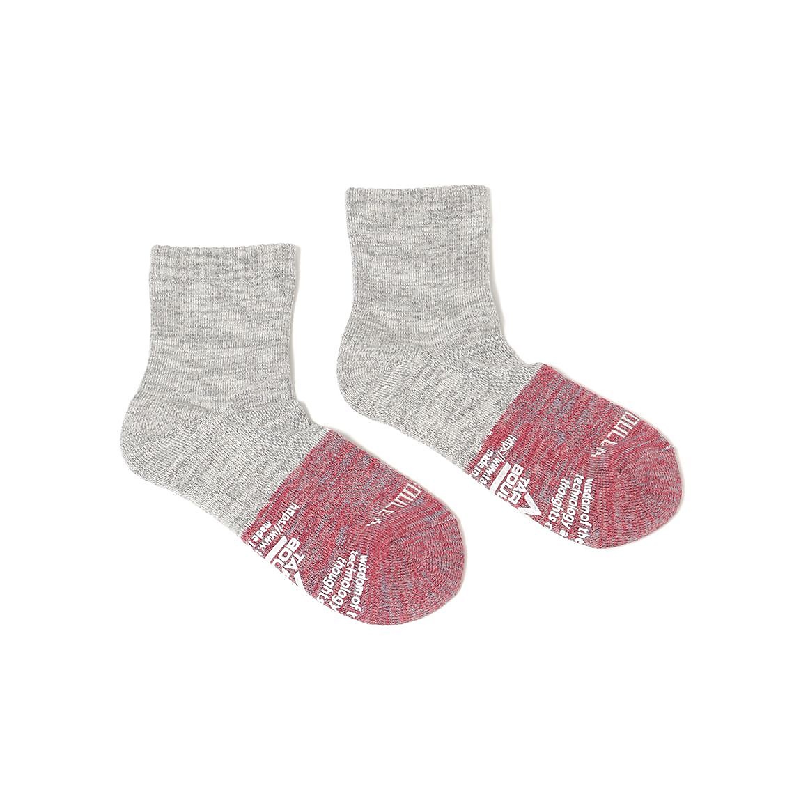 レディース 2面切替ローゲージミドルソックス