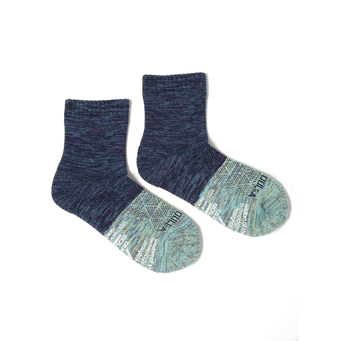 レディース 2面切替ローゲージミドルソックス