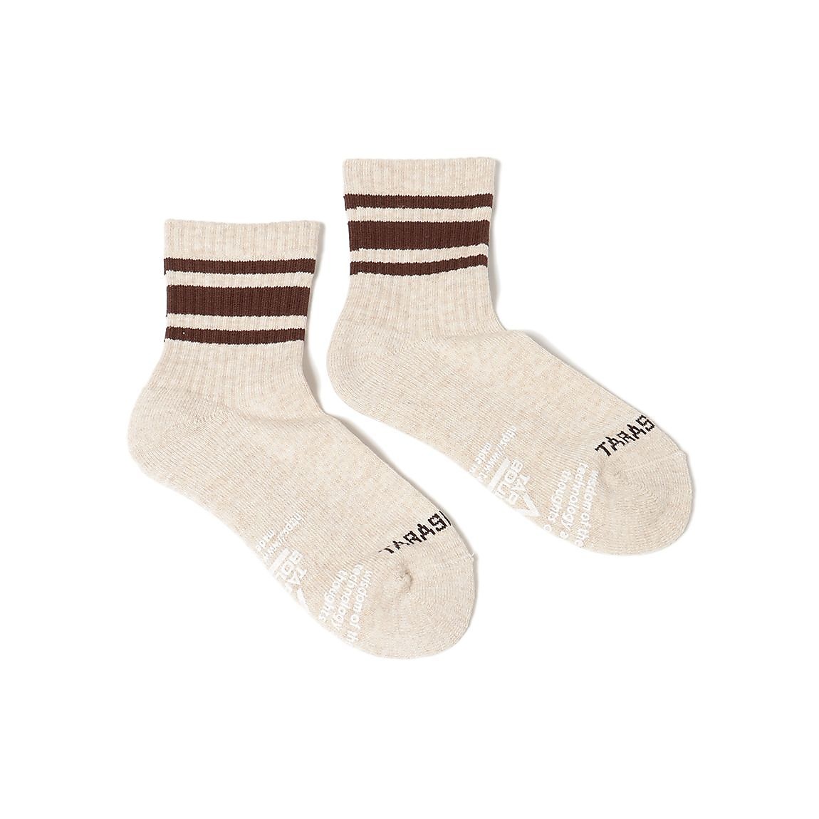 レディース ラインローゲージミドルソックス