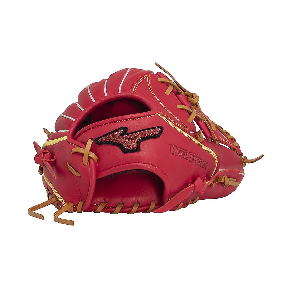 軟式用WILLDRIVE RED(ウィルドライブ レッド) U-Plus 投手×内野:サイズ9