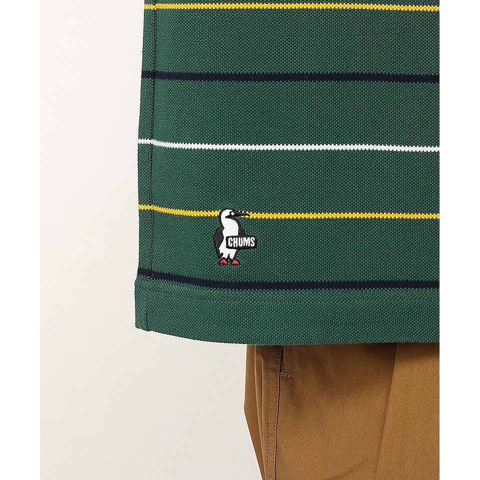 Oversized Booby Border Polo Shirt