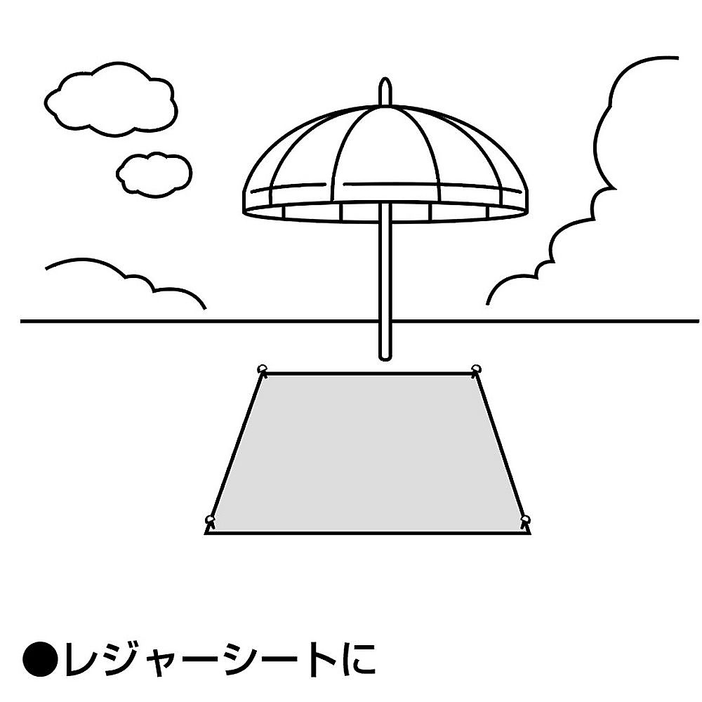 シルバーレジャーシート＜3畳＞(ピン6本付)