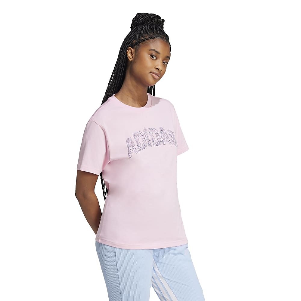 W LOGO FLWR グラフィック Tシャツ