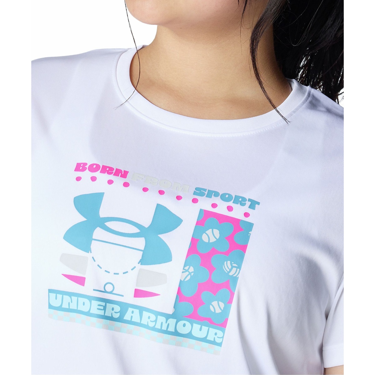 UA Tech Logo Flower Graphic SS