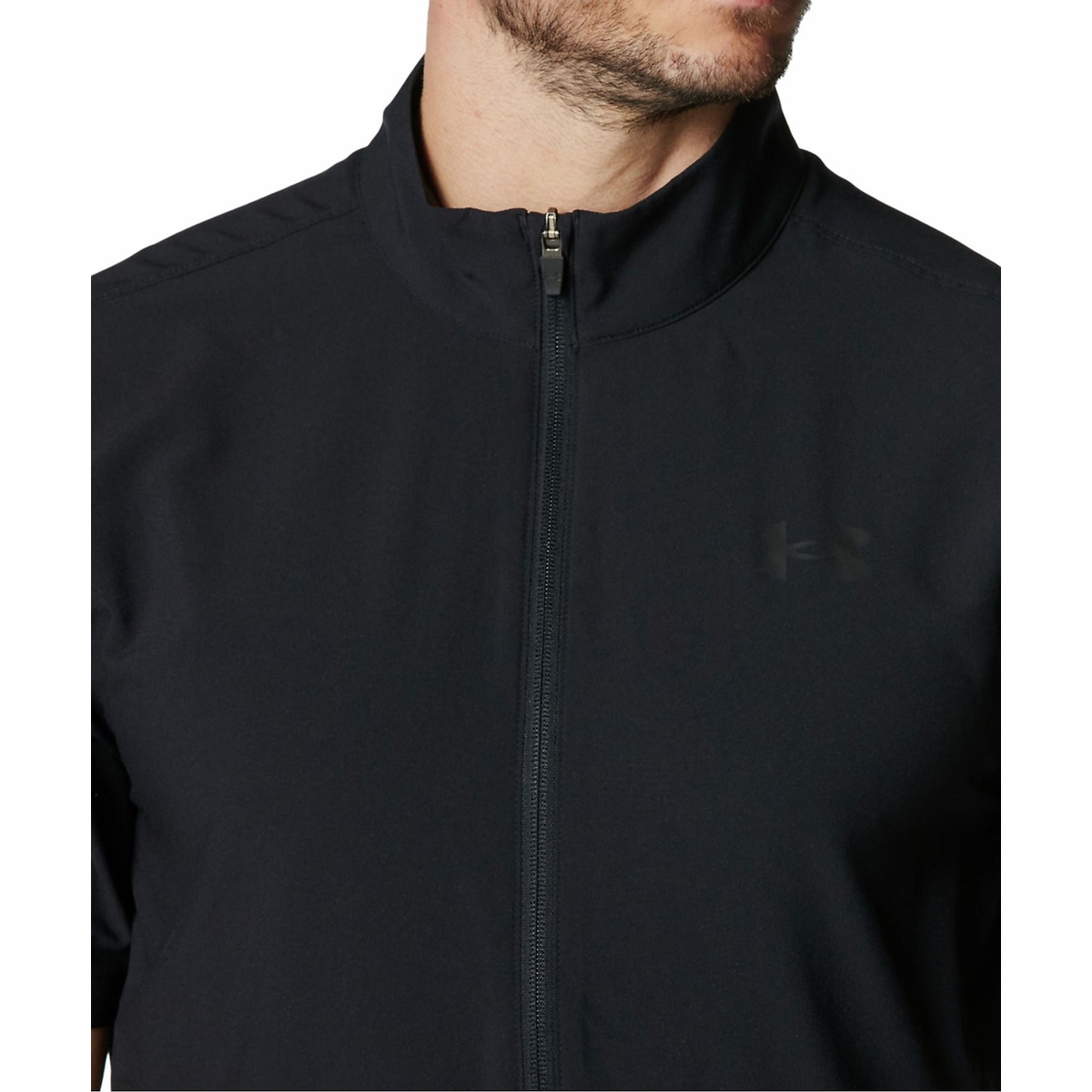 UA FRESH WOVEN FULL ZIP SHORT SLEEVE T-SHIRT