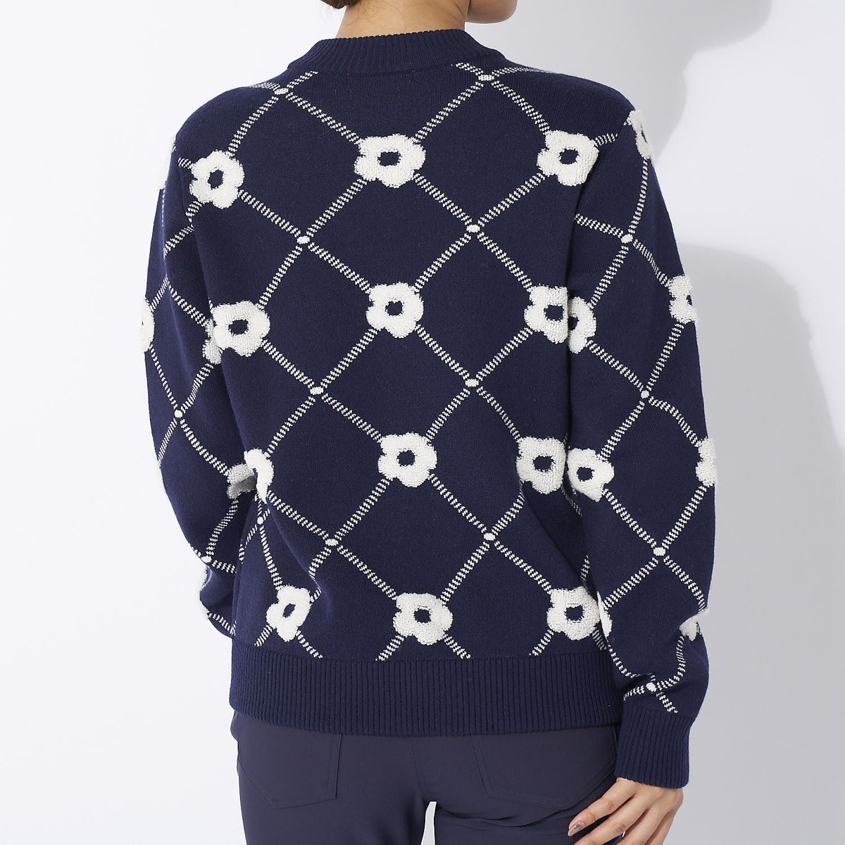 マリ.クレール クルーネックセーター