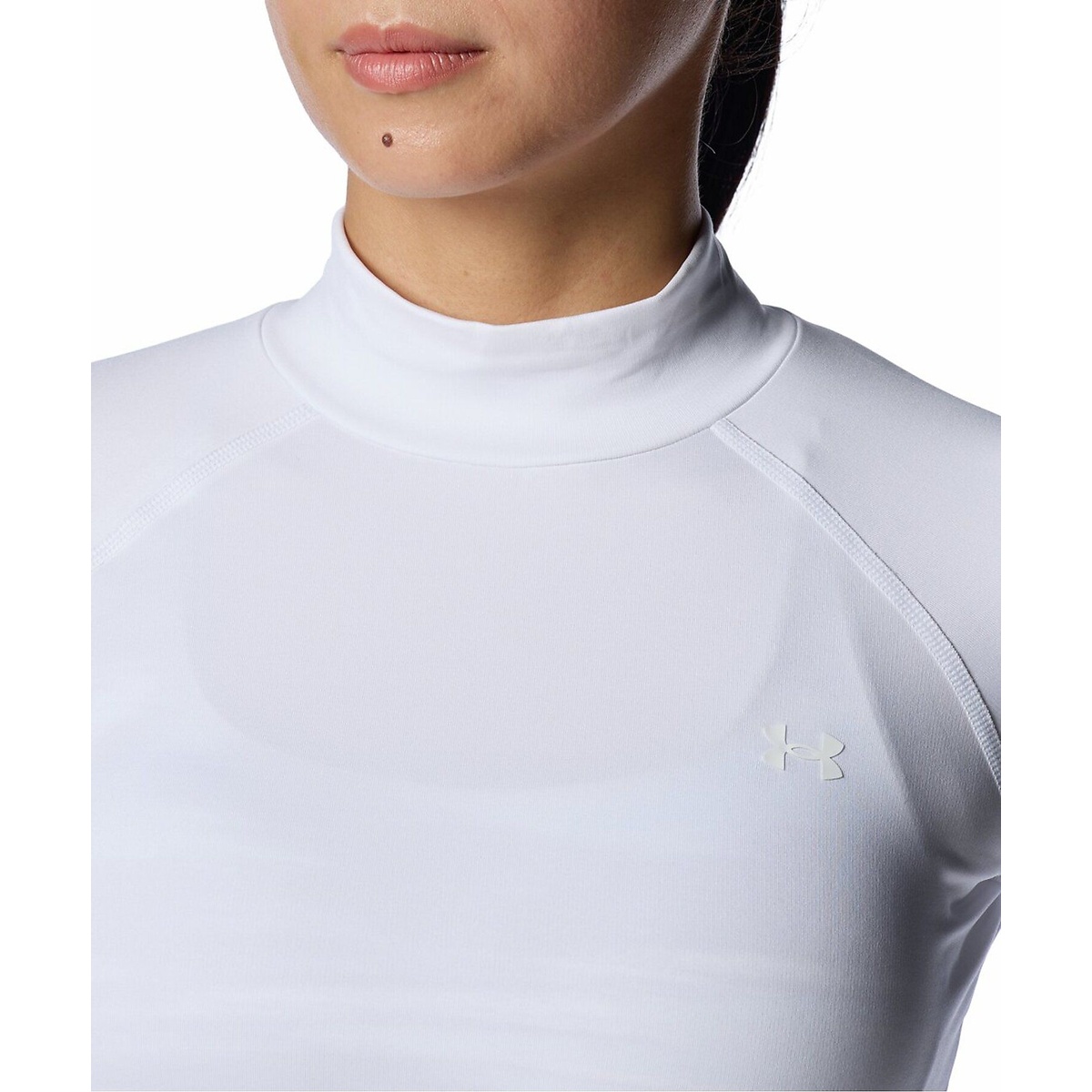 UA COLDGEAR INFRARED COMPRESSION LONG SLEEVE MOCK NECK SHIRT