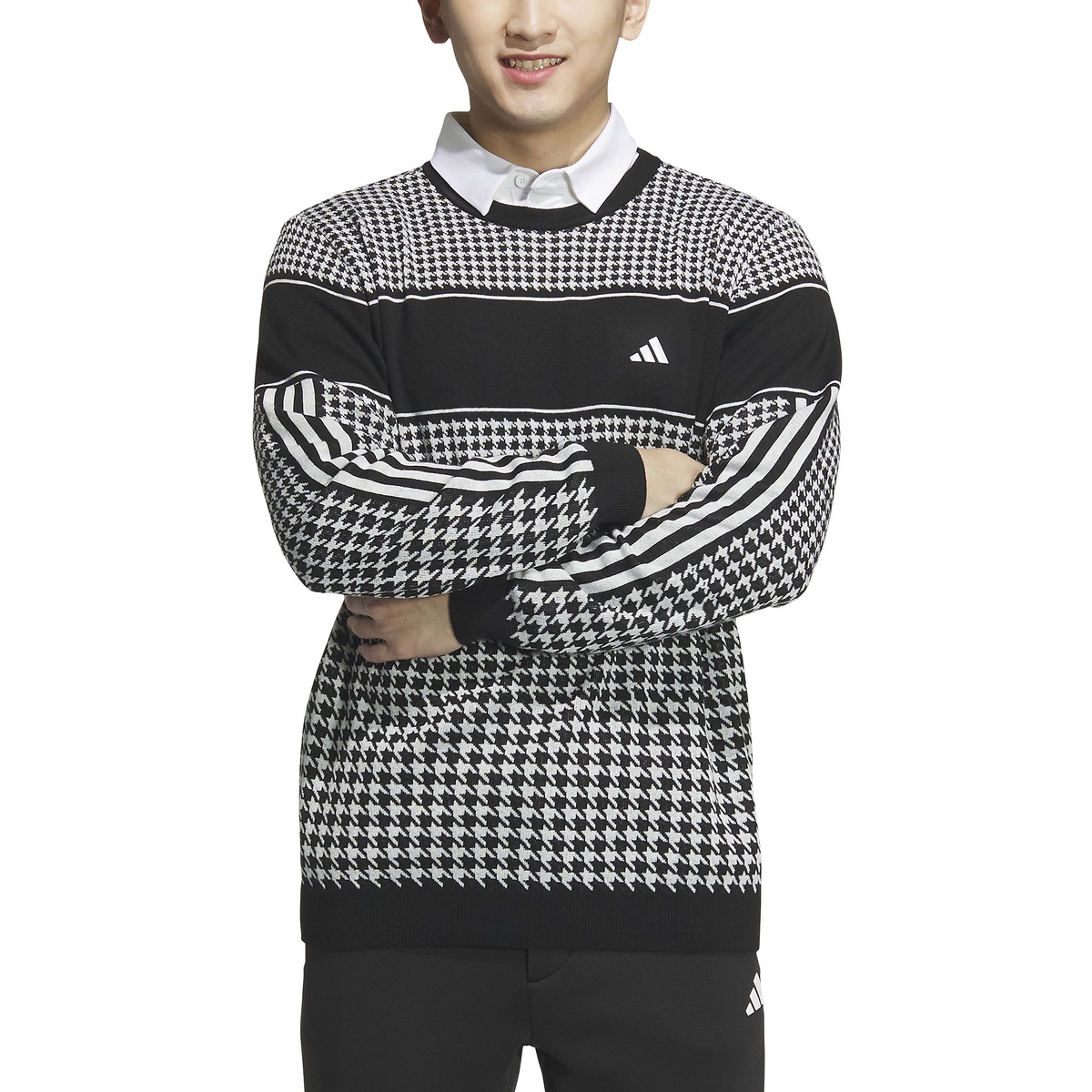 TOURPKハウンドトゥースセーター