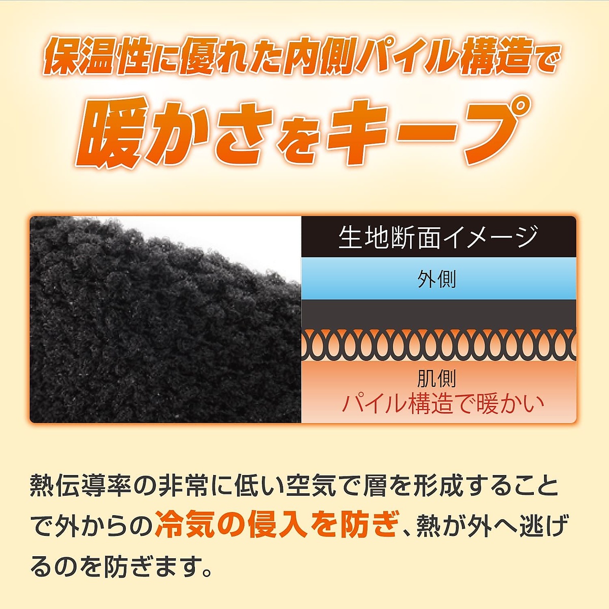 カーフスリーブWARM EDITION クロS